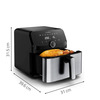 Miniatura prodotto EZ855D Friggitrice ad aria Easy Fry Mega Inox 7.5L