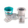 Miniatura prodotto 643 Ice Cream Maker Party Time, Macchina per fare il gelato, 12W, Capacità 1,5 L, Cestello estraibile con doppio isolamento, Tempo preparazione 30 minuti, Coperchio per aggiunta ingredienti, Azzurro