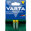 Miniatura prodotto Varta Recharge Accu Power AAA 1000 mAh Blister da 2 (Batteria NiMH Accu Precaricata, Micro, ricaricabile, pronta all'uso)