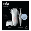 Miniatura prodotto Braun Silk-épil 5 5-230, Epilatore Elettrico Donna, Per Una Epilazione Semplice, Bianco/Rosa
