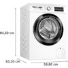 Miniatura prodotto Bosch Serie 6 WUU28T29II Lavatrice a carica frontale 9 kg 1400 rpm Classe A, Doppio allaccio Acqua (calda / fredda ) Top removibile