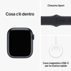 Miniatura prodotto Watch Series 9 GPS Cassa 41mm in Alluminio Mezzanotte con Cinturino Sport Mezzanotte - S/M