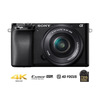 Miniatura prodotto Sony Alpha 6100 Kit Fotocamera Digitale Mirrorless con Obiettivo Intercambiabile SELP 16-50mm, Sensore APS-C, Video 4K, Real Time Eye AF, Real Time Tracking, ILCE6100AB + SELP16502B, Nero