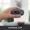Miniatura prodotto Logitech C270 Webcam HD, HD 720p/30fps, Videochiamate HD Widescreen, Correzione Automatica ‎Luminosità, Microfono Riduzione del Rumore, Skype, FaceTime, Hangouts, ‎WebEx,PC/Mac/Tablet/Chromebook