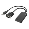 Miniatura prodotto Cavetto adattatore ingresso VGA+USB/ uscita HDMI, Full HD 1080P, nero