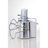 Miniatura prodotto 173 Centrika Metal - Centrifuga per estrarre succo di frutta e verdura - Beccuccio salvagoccia - Acciaio Inox - 700 Watt - Bianco e Argento