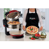 Miniatura prodotto 927 Pizzeria Ariete, Forno pizza doppio, 2300 W, 2 pietre refrattarie, 2 pizze in 4 minuti, 2 termostati, Diametro 32 cm, 5 livelli di cottura, 2 pale in acciaio inox, Rosso