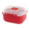 Miniatura prodotto Contenitore rettangolare Microwave per microonde rosso Lt 0,525
