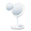 Miniatura prodotto BS 45 Specchio Cosmetico con Illuminazione LED Regolabile, Ingrandimento 5X e Base Porta Oggetti - 40 g