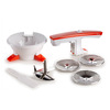 Miniatura prodotto 261 Passì - Passaverdure Elettrico - 3 dischi Acciaio Inox - adattabile a qualsiasi recipiente - 25 Watt - Bianco e arancio