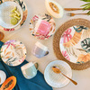 Miniatura prodotto servizio da tavola 18 piatti in porcellana Tropical Rose