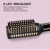 Miniatura prodotto Bellissima Imetec Magic Shine, Spazzola Elettrica Lisciante, 3 Lati Esterni Riscaldati, Spegnimento automatico, Tecnologia a Ioni, Ceramica, 160 °C - 210 °C