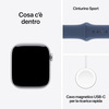 Miniatura prodotto Watch Serie 10 GPS 42mm Cassa in Alluminio Color Argento con Denim Sport Band - S/M