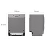 Miniatura prodotto QuadWash DB475TXS Lavastoviglie a scomparsa totale Classe A 14 coperti Vapore Wi-Fi