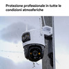 Miniatura prodotto Imou Crusier DUAL 6MP (3MP+3MP) Telecamera Wi-Fi Esterno Doppio Obiettivo, 360°PTZ Videocamera Sorveglianza Esterno con Visione Notturna a Colori, Rilevamento Umano/Veicoli, IP66, Tracciamento Intelligente, 2,4ghz