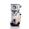Miniatura prodotto 1381 Macchina da caffè con manometro, compatibile con caffè in polvere e cialde ESE, 1300 W, Capacità 1,1 L, 15 bar di pressione, Filtro ½ tazze, Dispositivo Cappuccino, Bianco