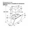 Miniatura prodotto DWK65DK60 Serie 2 Cappa a parete 60 cm Vetro nero Classe A