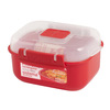 Miniatura prodotto Contenitore rettangolare Microwave per microonde rosso Lt 0,525