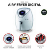 Miniatura prodotto 4616 Airy Fryer Digital - Friggitrice ad Aria - Frigge senza grassi e olio - 7 Programmi Preimpostati - 1300 Watt - 3,5 Litri - Bianco