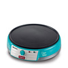 Miniatura prodotto 202 Crepes Maker Party Time - Piastra per Crepes antiaderente - 2 spatole in legno - ricettario - 1000 W - Azzurro