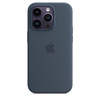 Miniatura prodotto Custodia MagSafe in silicone per iPhone 14 Pro - Blu tempesta