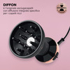 Miniatura prodotto My Pro Diffon Ceramic, Diffusore ad Aria Calda per Capelli Ricci, Tecnologia Ceramica, 700 W, 2 Combinazioni Aria/Temperatura, Asciugatura Delicata Senza Effetto Crespo