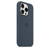 Miniatura prodotto Custodia MagSafe in silicone per iPhone 15 Pro - Blu Tempesta