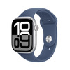 Miniatura prodotto Watch Serie 10 GPS 42mm Cassa in Alluminio Color Argento con Denim Sport Band - S/M