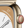 Miniatura prodotto Watch Series 8 GPS + Cellular 45mm Cassa in Acciaio Inossidabile color Oro with con Cinturino Loop Milanese