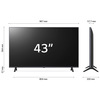 Miniatura prodotto UHD 43'' Serie UR78 43UR78006LK, TV 4K, 3 HDMI, SMART TV 2023