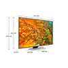 Miniatura prodotto Samsung TV QLED 4K 50” QE50Q80DATXZT Smart TV Wi-Fi Eclipse Silver 2024, Processore NQ4 AI GEN2, 4K AI Upscaling, Simple Chamfer Design, Dolby Atmos
