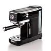 Miniatura prodotto 1381 Macchina da caffè con manometro, compatibile con caffè in polvere e cialde ESE, 1300 W, Capacità 1,1 L, 15 bar di pressione, Filtro ½ tazze, Dispositivo Cappuccino, Nero