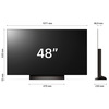 Miniatura prodotto OLED evo AI 48'' Serie C4 OLED48C44LA, 4K, 4 HDMI, Dolby Vision, SMART TV 2024