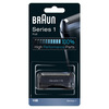 Miniatura prodotto Braun Testina di Ricambio per Rasoio Elettrico Uomo 11B Nero. Compatibile con i rasoi Series 1. Per Un Rasoio Come Nuovo Ogni Giorno