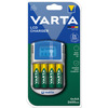 Miniatura prodotto Varta LCD charger AA & AAA (Batterie ricaricabili NiMH incl. 4x AA 2600 mAh accu & AC adattatore & 12 V adattatore & cavo USB),Grigio
