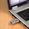 Miniatura prodotto Lettore USB 2.0 "8 in 1" slim, SD, SDHC, SDXC, MMC, MMC plus, miniSD, mini SDHC, microSD, microSDHC, trasparente, blister