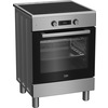 Miniatura prodotto Cucina a libera installazione inox, forno elettrico 6 funzioni, piano cottura induzione 4 zone, 60x60, Classe A