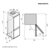 Miniatura prodotto Frigorifero Combinato da Incasso Samsung F1RST™ 1.78m Total No Frost 267L BRB26600EWW