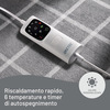 Miniatura prodotto Caldoplaid Velvet Square Plaid Riscaldabile, Morbida Coperta Elettrica 150x95 cm, Basso Consumo, Tecnologia Adapto, Dispositivo di Sicurezza, Rapido Riscaldamento, 6 Temperature, Lavabile