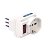 Miniatura prodotto Adattatore Multisize con Spina 10A prese Pluristandart Bianco