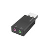 Miniatura prodotto Scheda audio USB 2.0, 2x prese Jack microfono/cuffia, convertitore digitale analogico (DAC)