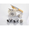 Miniatura prodotto 457 Gratì Waterproof - Grattugia elettrica Impermeabile - Senza filo - Lavabile sotto acqua corrente - 2 rulli Acciaio Inox - Bianco e Giallo