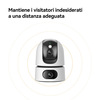 Miniatura prodotto Imou Ranger DUAL 6MP (3MP+3MP) Telecamera WiFi Interno con Doppia Lente, 360°PTZ Telecamera da Interno, Rilevamento Umano, Tracciamento Intelligente, Visione Notturna a Colori, Modalità Privata 2,4ghz
