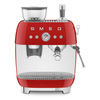 Miniatura prodotto Smeg Macchina da Caffè Espresso Manuale con macinacaffè integrato 50's Style – Rosso LUCIDO – EGF03RDEU