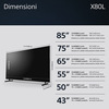 Miniatura prodotto Sony BRAVIA | KD-43X80L | LED | 4K HDR | Google TV | ECO PACK | BRAVIA CORE | Flush Surface Design