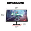 Miniatura prodotto Monitor da gaming OMEN by HP 27" UHD 144 Hz – OMEN 27k