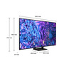 Miniatura prodotto Samsung TV QLED 4K 55” QE55Q70DATXZT Smart TV Wi-Fi Black 2024, Quantum Processor 4K, 4K AI Upscaling, AirSlim Design, OTS Lite