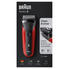 Miniatura prodotto Braun Series 3 300s Rasoio Elettrico Ricaricabile, Rasoio Da Barba Per Uomo, Rosso