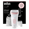 Miniatura prodotto Braun Silk-épil 7 7-030, Epilatore Elettrico Donna Per Una Epilazione Semplice, Bianco/Rosa