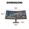 Miniatura prodotto Monitor da gaming curvo OMEN by HP 34" WQHD 165 Hz – OMEN 34c